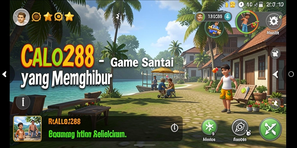 Screenshot gameplay CALO288 menampilkan momen seru saat bermain dengan teman.