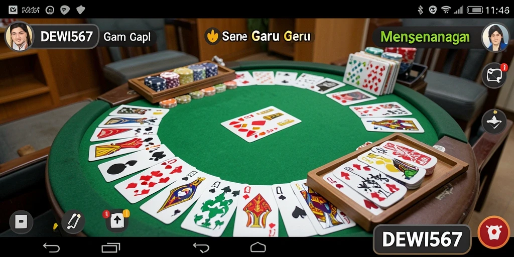 Tampilan gameplay DEWI567 yang seru dan penuh aksi Gaple.