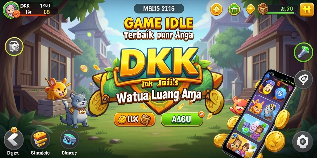 Screenshot gameplay DKK dengan tampilan menarik dan mekanisme Idle yang seru.