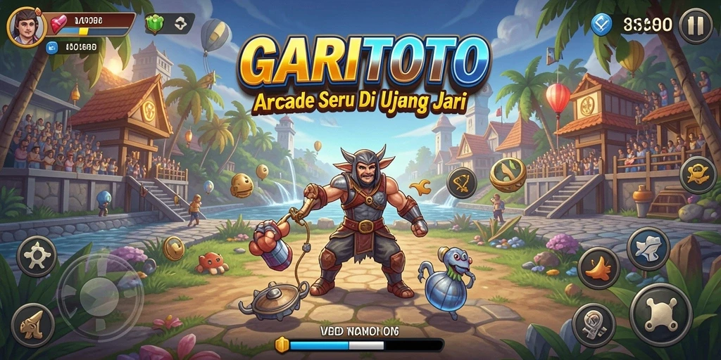 Tampilan gameplay seru dan penuh warna dari GARITOTO.