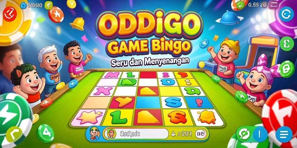Tampilan gameplay seru di ODDIGO dengan kartu Bingo yang menarik.