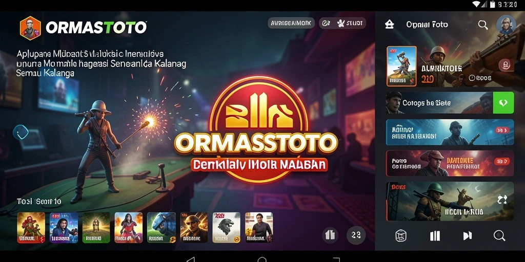 Tampilan gameplay ORMASTOTO yang seru dan interaktif.