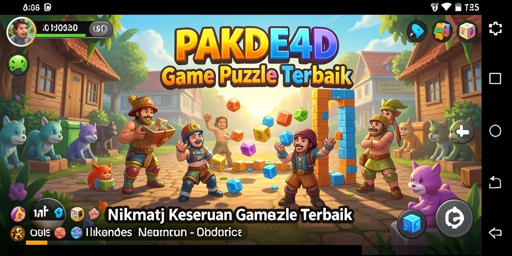Screenshot gameplay PAKDE4D menampilkan tantangan menarik dalam permainan Puzzle.
