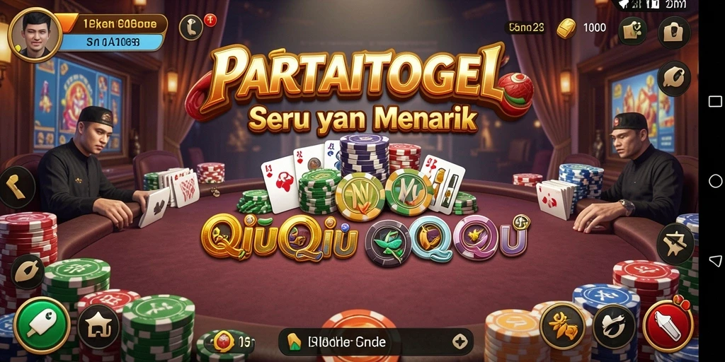 Screenshot gameplay PARTAITOGEL yang menampilkan suasana permainan QiuQiu.
