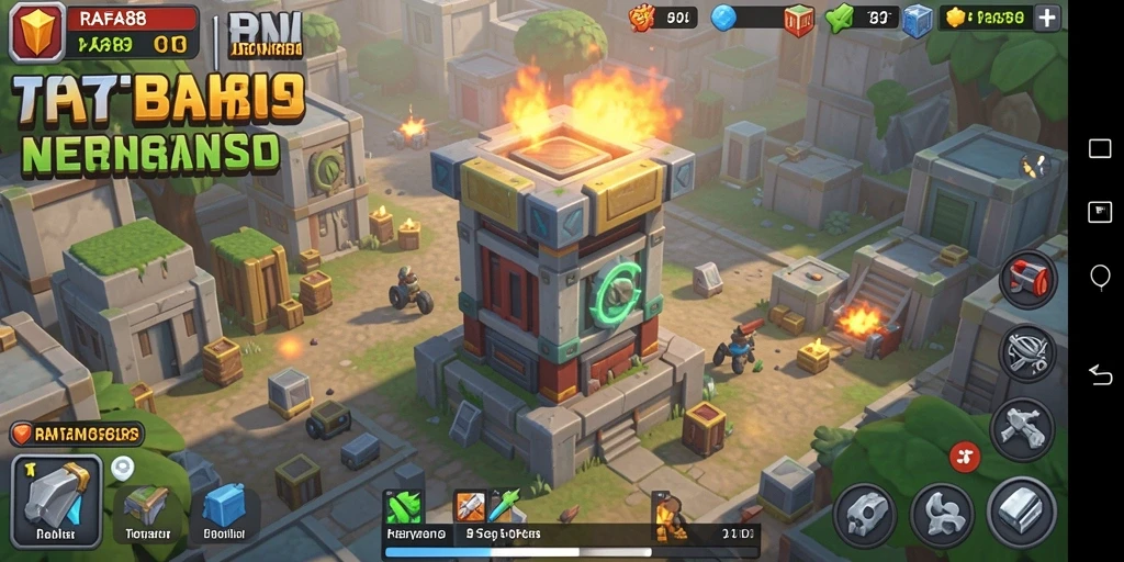 Screenshot utama RAFA88 menampilkan aksi menaklukkan musuh dalam gameplay Tower Defense.