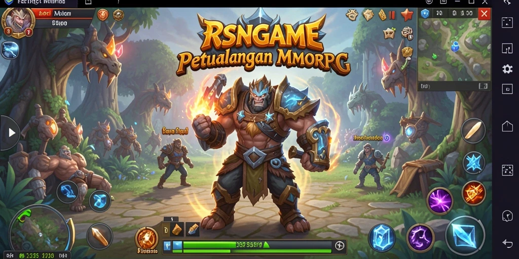 Screenshot gameplay RSNGAME di dunia MMORPG yang menakjubkan.