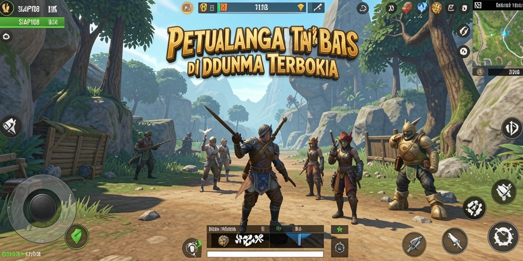 Tampilan gameplay SIAP108 yang menakjubkan dalam dunia terbuka.