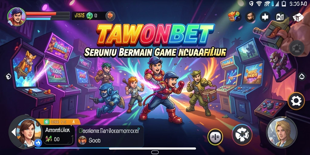 Tangkapan layar TAWONBET menampilkan gameplay seru dalam arena Arcade.