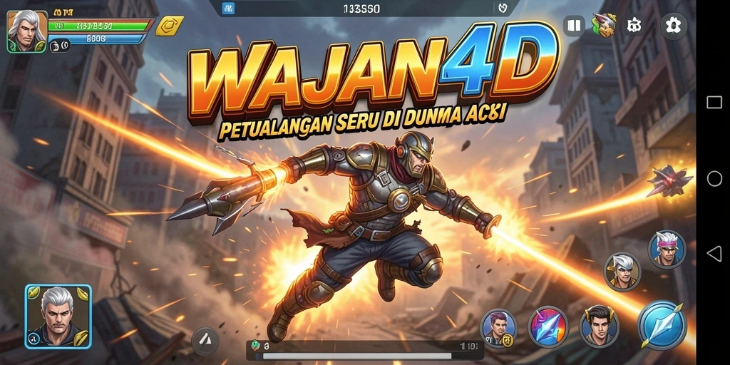 Tampilan gameplay seru dan menegangkan dalam WAJAN4D.