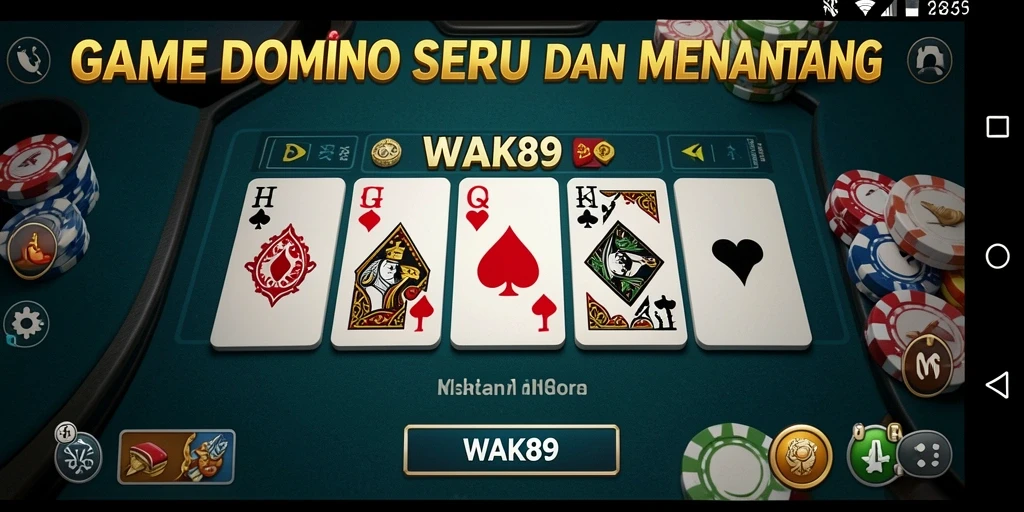 Tampilan gameplay seru dalam WAK89 yang menampilkan aksi Domino.